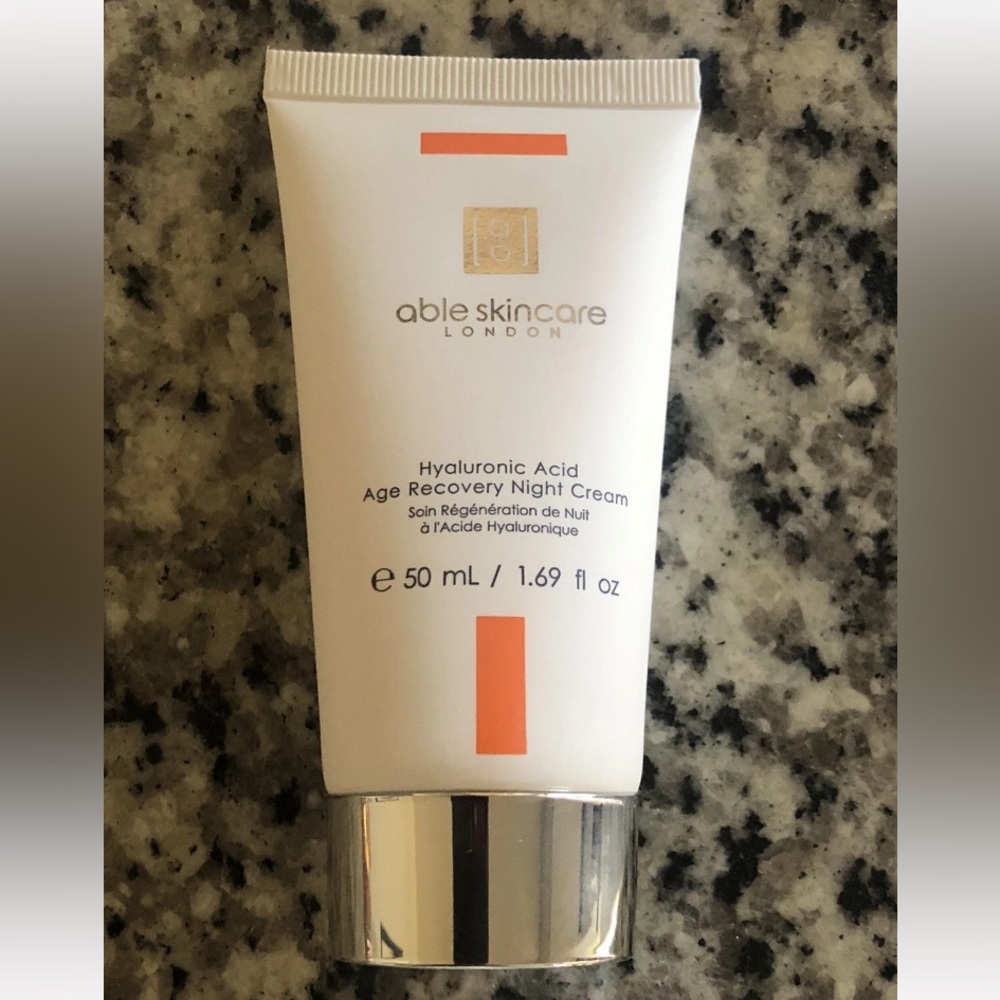 Able Skincare Hyaluronic Acid Age Recovery Night Cream 1.69 oz 50ml ~ NEW! 🧡